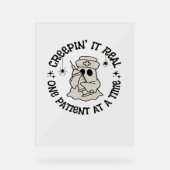 ヘルスケアのハロウィン、1人の患者実在に忍び寄る アクリルサイン (正面)