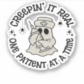 ヘルスケアのハロウィン、1人の患者実在に忍び寄る シール (正面)