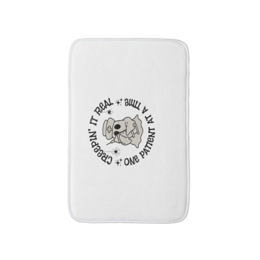 ヘルスケアのハロウィン、1人の患者実在に忍び寄る バスマット (正面縦)