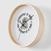 ヘルスケアのハロウィン、1人の患者実在に忍び寄る 壁時計 (傾斜)