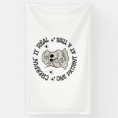 ヘルスケアのハロウィン、1人の患者実在に忍び寄る 横断幕 (縦)