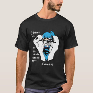 ヘルスケアのヒーローおそらく生まれEsther 4 1 Tシャツ