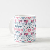 ヘルスケアのヒーローを讃える:ナースの日の芸術と贈り物 コーヒーマグカップ (正面左)