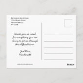 ヘルスケアのヒーローTHANK YOU CUSTOMIZABLE ポストカード (裏面)