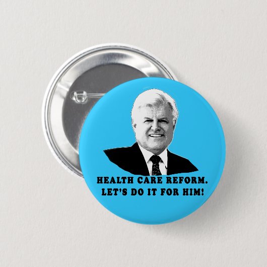 ヘルスケアの改良はテッドケネディのためのそれをしよう 缶バッジ (正面&裏面)