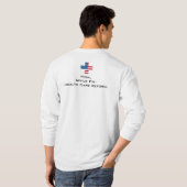 ヘルスケアの旗の十字 Tシャツ (裏面フル)