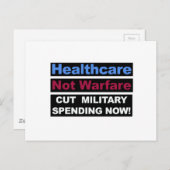 ヘルスケアは戦争ではない ポストカード (正面/裏面)
