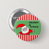 ヘルスケアクリスマス 缶バッジ (正面&裏面)
