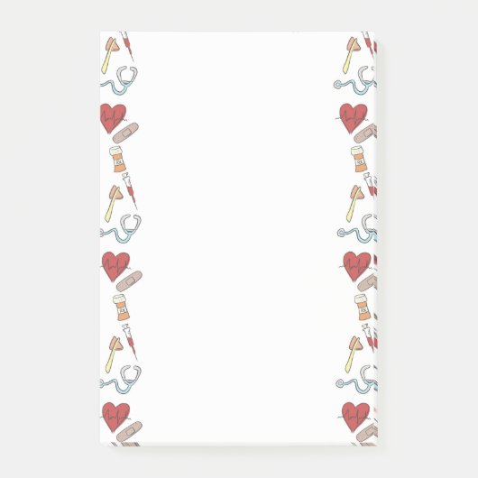 ヘルスケアスケッチのメモ帳 ポストイット (正面)