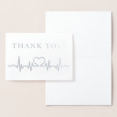 ヘルスケアスタッフのハートビートに感謝 箔カード (ディスプレー)