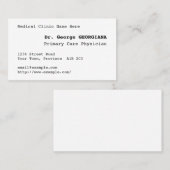 ヘルスケアミニマルスペシャリスト・ビジネス・カード 名刺 (正面/裏面)