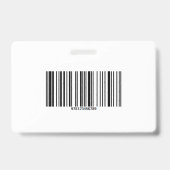 ヘルスケア会社のフォトビジターID バッジ (裏面)