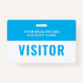 ヘルスケア会社のフォトビジターID バッジ (正面)