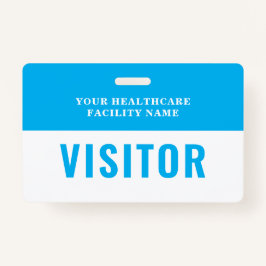 ヘルスケア会社のフォトビジターID バッジ