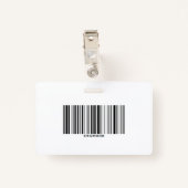 ヘルスケア会社のフォトビジターID バッジ (裏面クリップ)