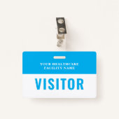 ヘルスケア会社のフォトビジターID バッジ (正面クリップ)