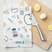 ヘルスケア医師の医療供給パターン キッチンタオル (四つ折り)