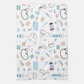 ヘルスケア医師の医療供給パターン キッチンタオル (縦)
