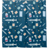 ヘルスケア医師の医療供給パターン シャワーカーテン (正面)