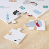 ヘルスケア医師の医療供給パターン ジグソーパズル (側面)