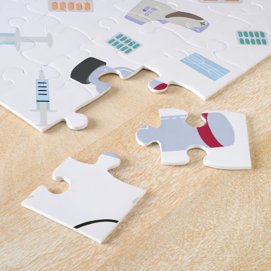 ヘルスケア医師の医療供給パターン ジグソーパズル (側面)