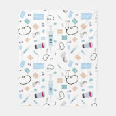 ヘルスケア医師の医療供給パターン フリースブランケット (正面)