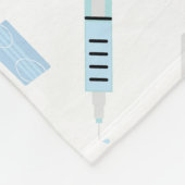 ヘルスケア医師の医療供給パターン フリースブランケット (角)