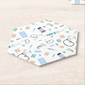 ヘルスケア医師の医療供給パターン ペーパーコースター (アングル)