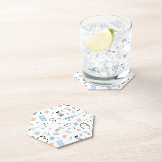 ヘルスケア医師の医療供給パターン ペーパーコースター (インサイチュ)