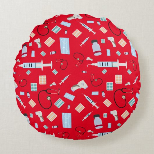 ヘルスケア医師の医療供給パターン ラウンドクッション (正面)