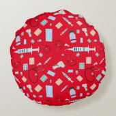 ヘルスケア医師の医療供給パターン ラウンドクッション (裏面)