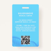 ヘルスケア医療ハートロゴアクアフォトナースID バッジ (裏面)