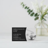 ヘルスケア医療ビジネス訪問カード 名刺 (スタンド正面)