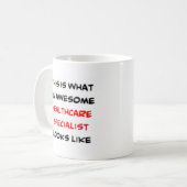 ヘルスケア専門素晴らし者 コーヒーマグカップ (正面左)