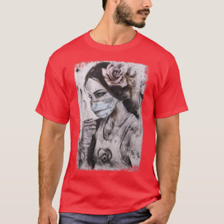 ヘルスケア戦士マスク Tシャツ