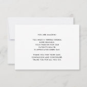 ヘルスケア救ヒーロ・ライフハート聴診器ナース サンキューカード (裏面)