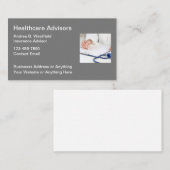 ヘルスケア・メディケア・アドバイザーのビジネス・カード 名刺 (正面/裏面)