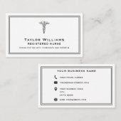 ヘルスケアCNAナース医師心臓病専門医カドゥセウス 名刺 (正面/裏面)