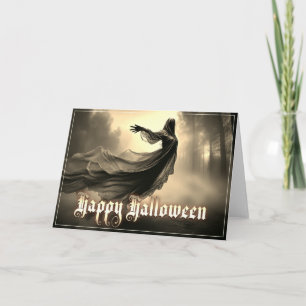 ヘルスケープの黒人女性幽霊- Halloween カード