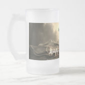 ヘルスケープの黒人女性幽霊- Halloween フロストグラスビールジョッキ (左)