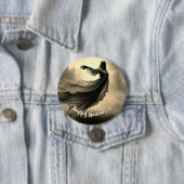 ヘルスケープの黒人女性幽霊- Halloween 缶バッジ (インサイチュ)