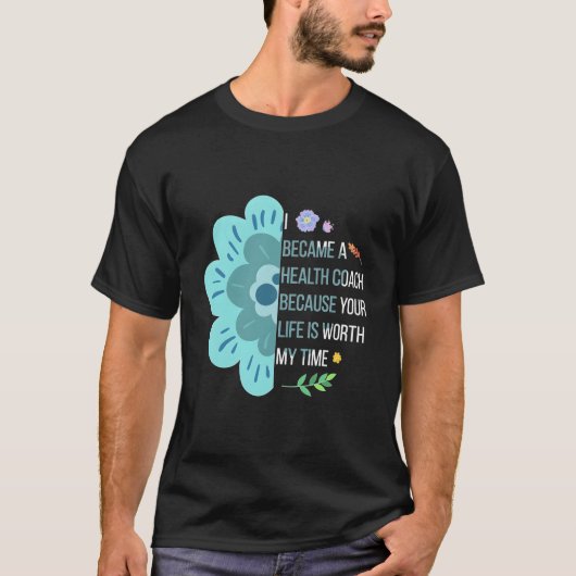 ヘルスコーチになりました ヘルスコーチング Tシャツ (正面)