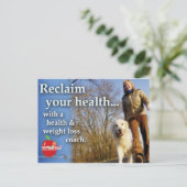ヘルスコーチマーケティングはがき ポストカード (スタンド正面)