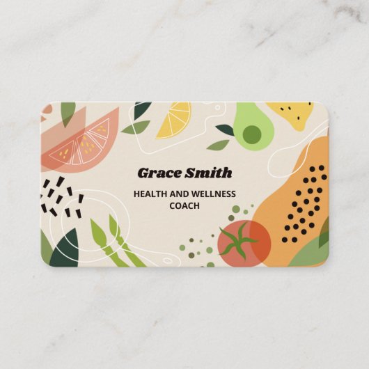 ヘルスコーチ栄養士 名刺 (正面)