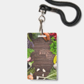 ヘルスコーチ、栄養士 バッジ (裏面（ネックストラップ付）)