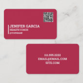 ヘルスコーチQRコード 名刺 (正面/裏面)