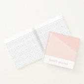 ヘルスジャーナル、ライトピンク ノートブック (内部)