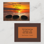 ヘルススパサービス名刺 名刺 (正面/裏面)