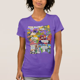 ヘルスチェックAIコミック女子Tシャツ Tシャツ