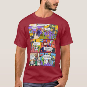 ヘルスチェックAI漫画Man Tシャツ